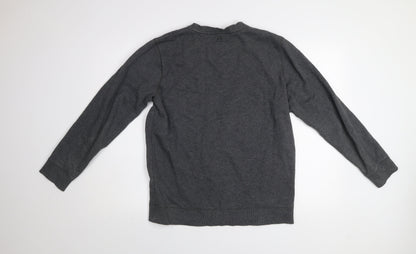 Under Armour Men’s Grey ColdGear Fleece Pullover Sweatshirt M