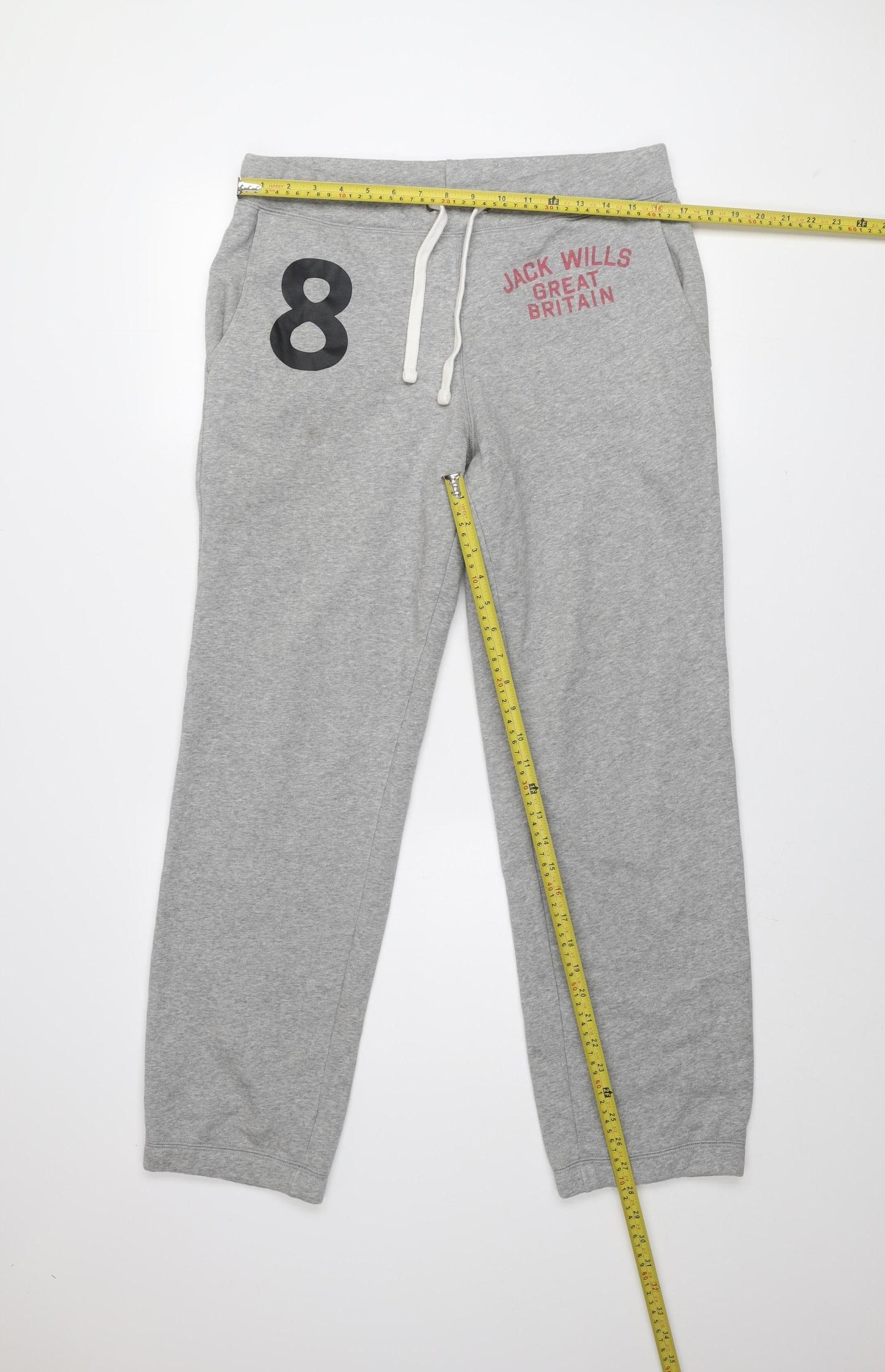 Jack Wills Men's Grey Sweatpants S Athletic Fleece Joggers