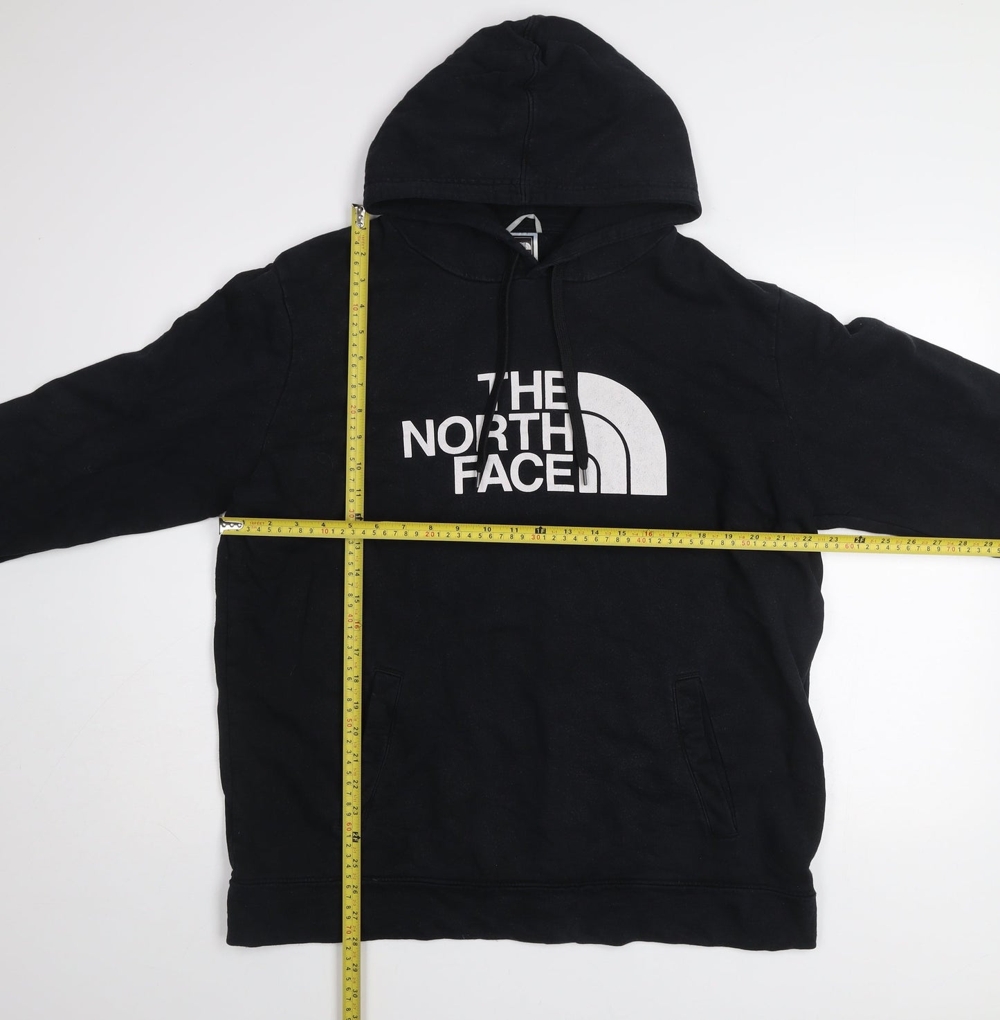 The North Face Mens Black XL Pullover Hoodie Fleece Logo Sweatshirt