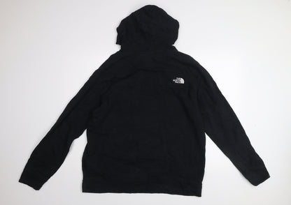 The North Face Mens Black XL Pullover Hoodie Fleece Logo Sweatshirt