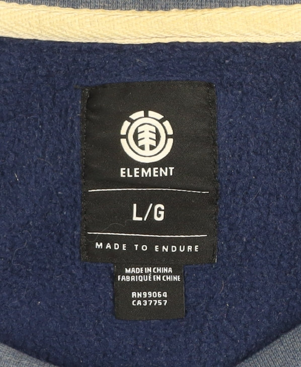Mens UK Size L Element Blue Pullover Sweatshirt