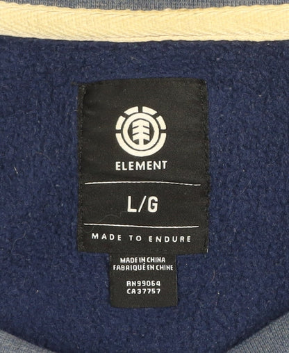 Mens UK Size L Element Blue Pullover Sweatshirt
