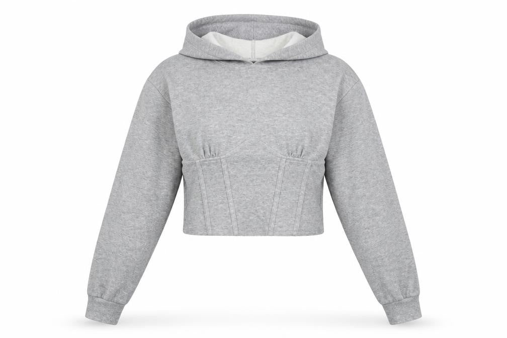 Womens UK Size S By Swan Grey Pullover Hoodie