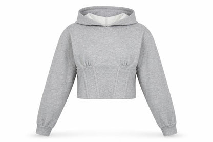 Womens UK Size S By Swan Grey Pullover Hoodie