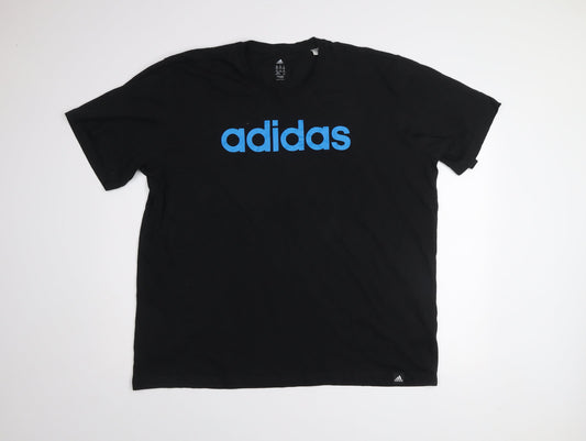 Adidas Men's Black 2XL Sports Climalite Cotton Graphic T-Shirt