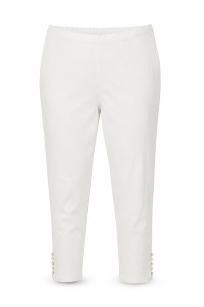 Womens UK Size 3XL FFU Slim Fit Casual Travel Ivory Trousers