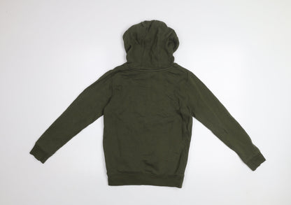 Money Boys Green Hoodie 9-10 Years Pullover Cotton Blend Logo Design