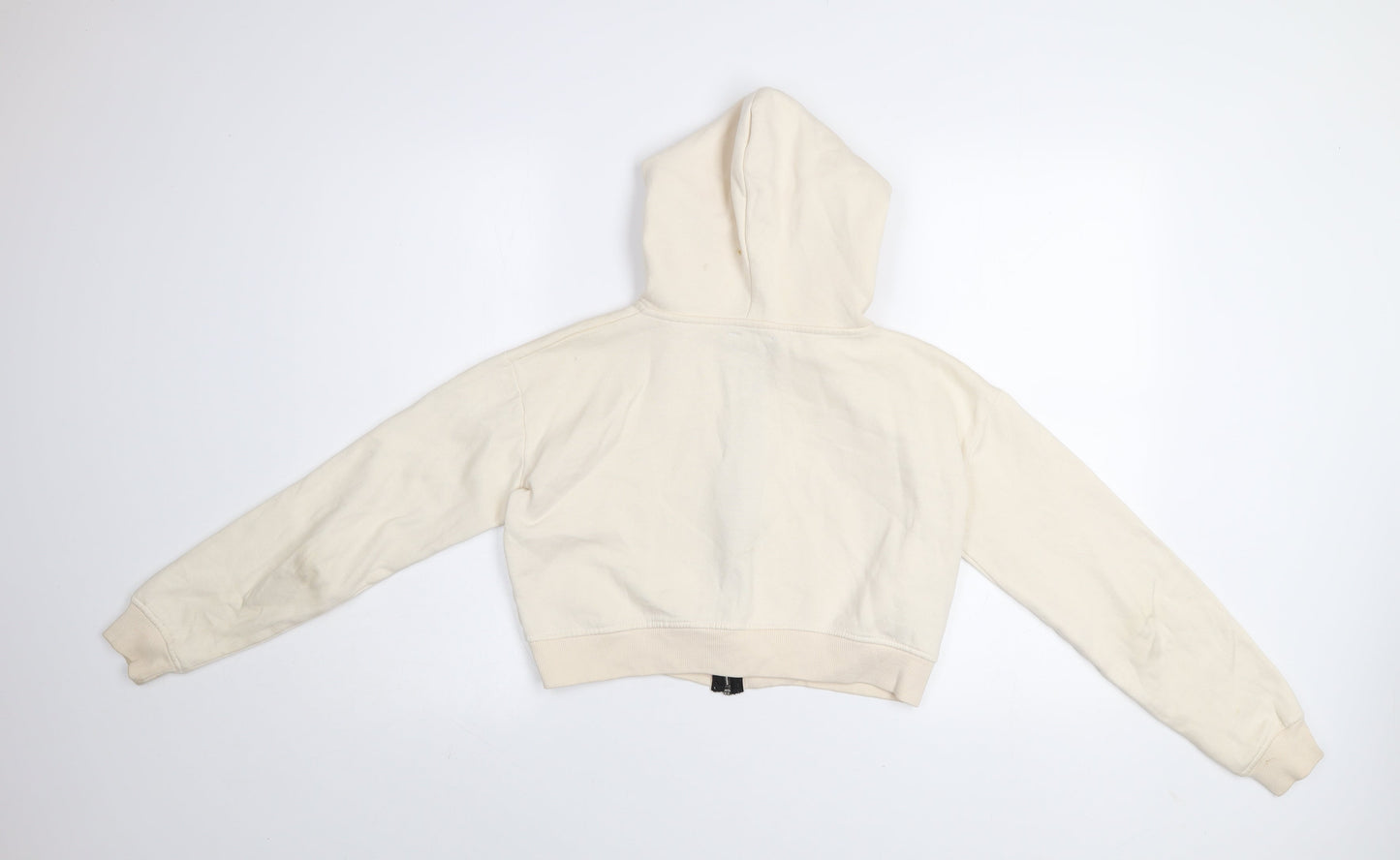 Womens UK Size S PRETTYLITTLETHING Beige Full Zip Hoodie