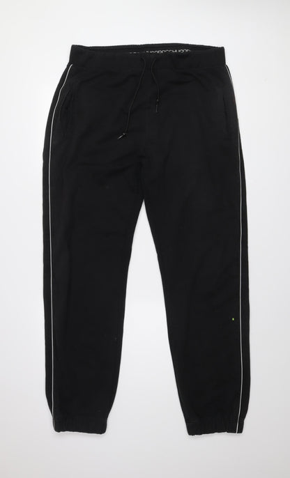 Hugo Boss Men's Black 2XL Jogger Trousers with Side Stripe