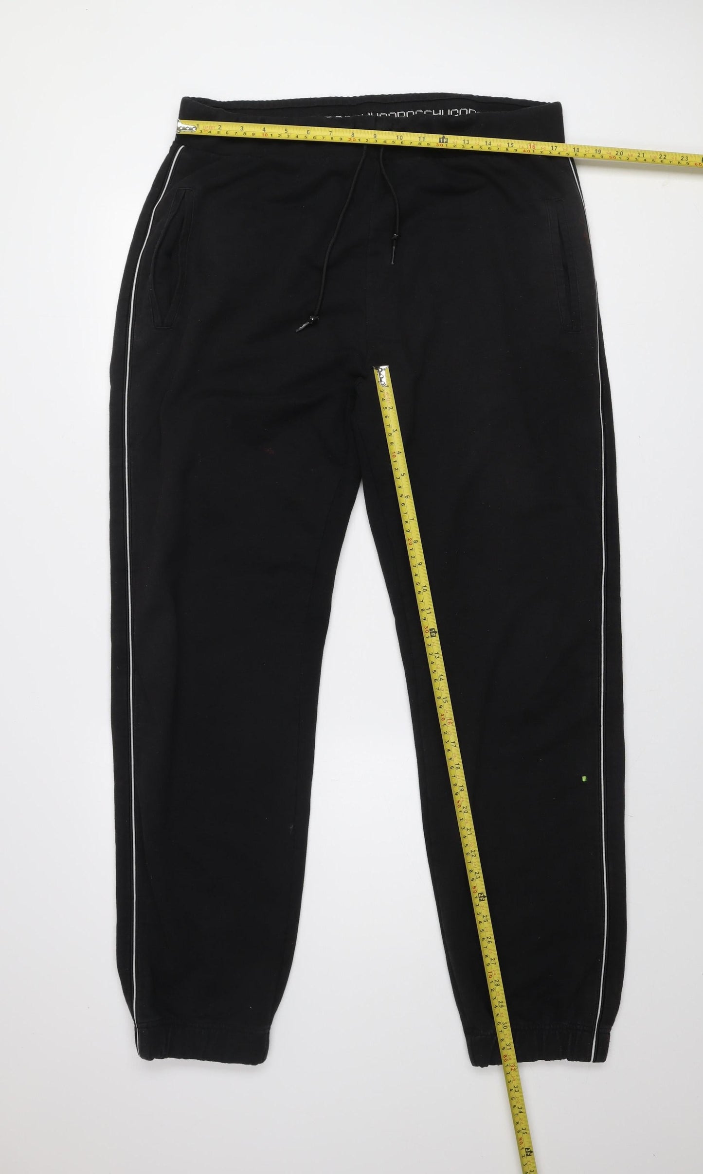 Hugo Boss Men's Black 2XL Jogger Trousers with Side Stripe