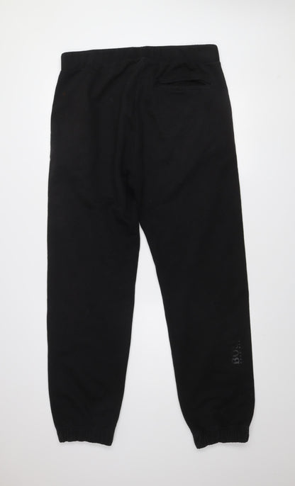 Hugo Boss Men's Black 2XL Jogger Trousers with Side Stripe