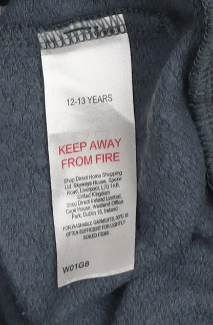 WWE WrestleMania Boys Grey Pullover Hoodie 12-13 Years Cotton Blend