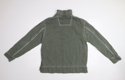 Mens UK Size L We Originals Green 1/2 Zip Sweatshirt