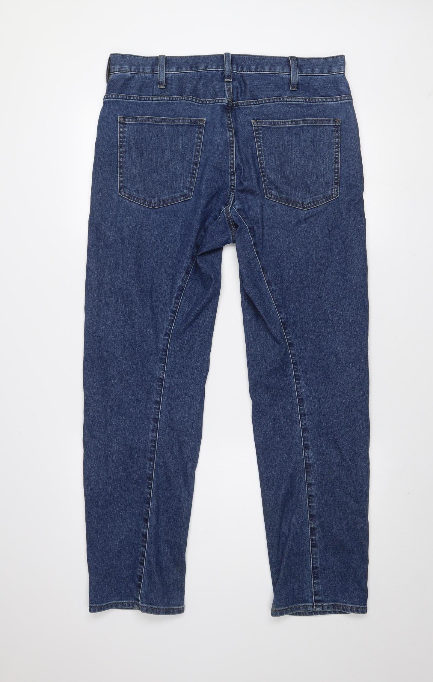 UNIQLO Men Blue 32in Regular Fit Straight Denim Jeans