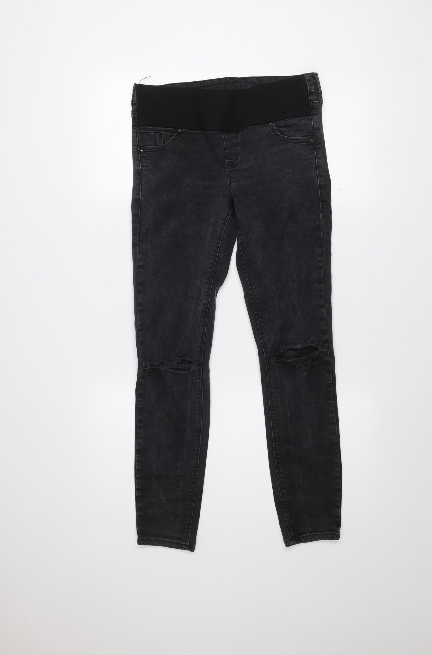 Topshop MOTO Black Maternity Skinny Jeans Women’s Size 8 L32