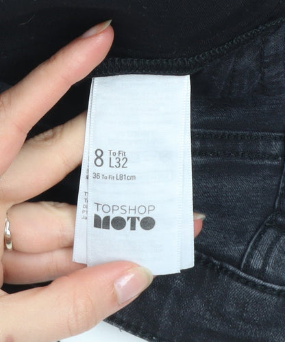 Topshop MOTO Black Maternity Skinny Jeans Women’s Size 8 L32