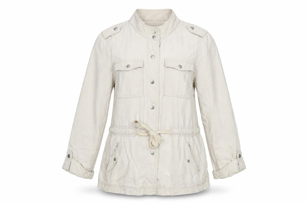 Womens UK Size S LOFT Beige Military Jacket
