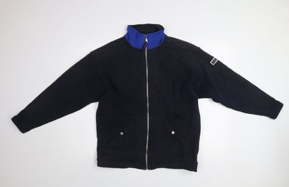 George Men’s Blue Mid-Length Cotton Blend Full Zip Casual Jacket M