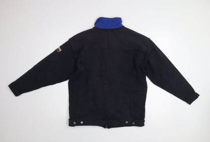 George Men’s Blue Mid-Length Cotton Blend Full Zip Casual Jacket M