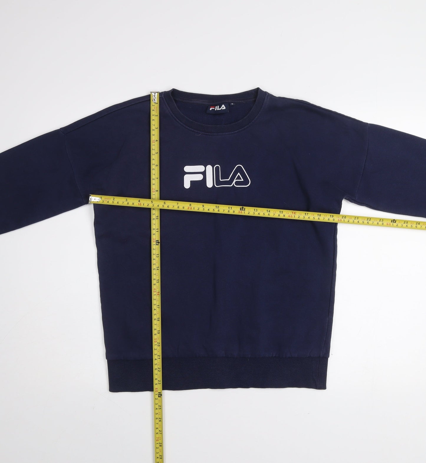 Mens UK Size M FILA Blue Pullover Sweatshirt