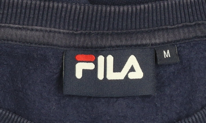 Mens UK Size M FILA Blue Pullover Sweatshirt