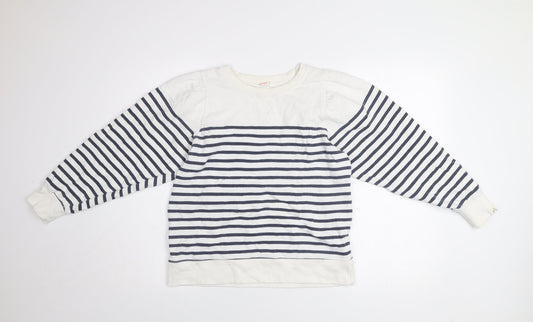 Womens UK Size M John Lewis & Partners White Pullover Sweatshirt