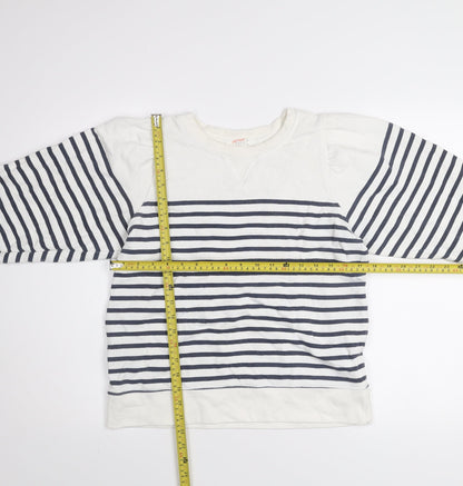 Womens UK Size M John Lewis & Partners White Pullover Sweatshirt