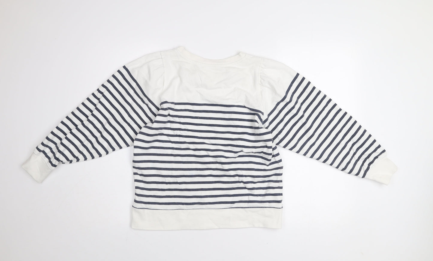 Womens UK Size M John Lewis & Partners White Pullover Sweatshirt