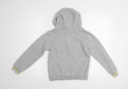 Mountain Warehouse Boys Grey Pullover Hoodie 9-10 Years Cotton Blend Graphic Print
