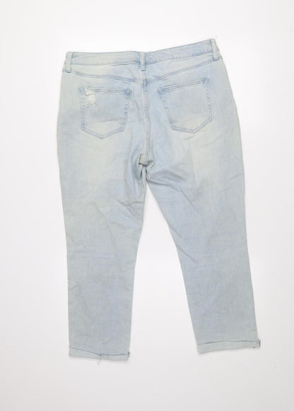 Denim 365 Women's Light Blue Distressed Skinny Jeans Size 12