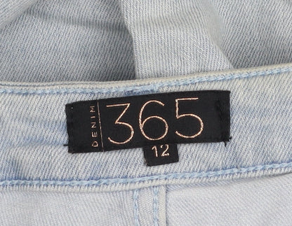 Denim 365 Women's Light Blue Distressed Skinny Jeans Size 12