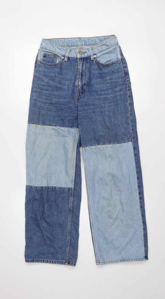 Womens UK Size 24 Monki Regular Fit Straight Blue Jeans