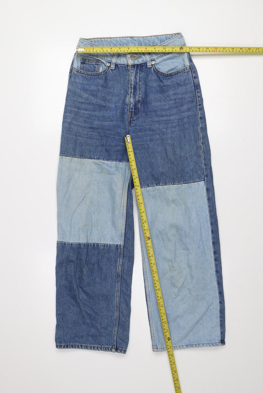 Womens UK Size 24 Monki Regular Fit Straight Blue Jeans