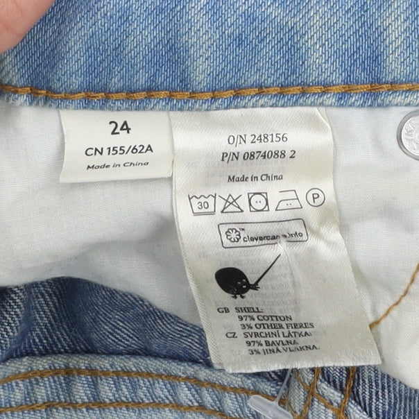 Womens UK Size 24 Monki Regular Fit Straight Blue Jeans