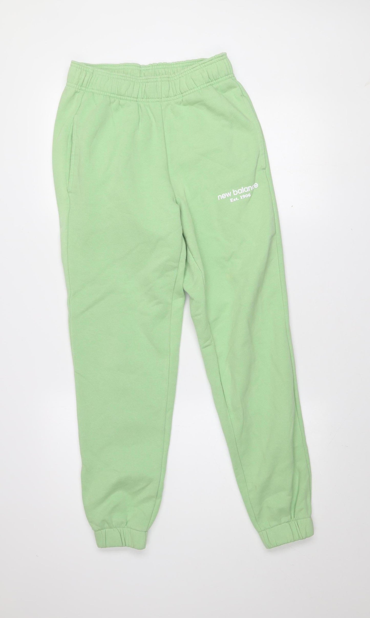 Womens UK Size XS New Balance Regular Fit Jogger Green Trousers