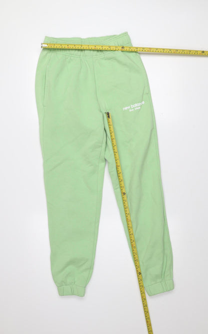 Womens UK Size XS New Balance Regular Fit Jogger Green Trousers