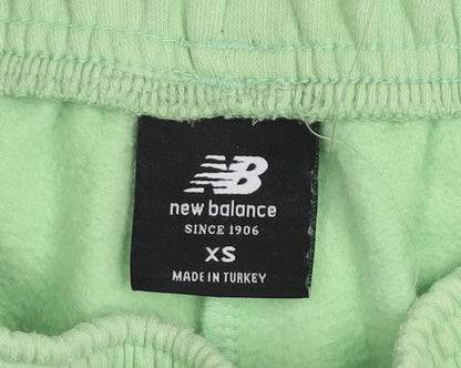 Womens UK Size XS New Balance Regular Fit Jogger Green Trousers