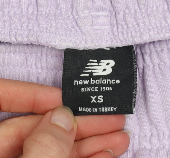 Womens UK Size XS New Balance Regular Fit Jogger Purple Trousers
