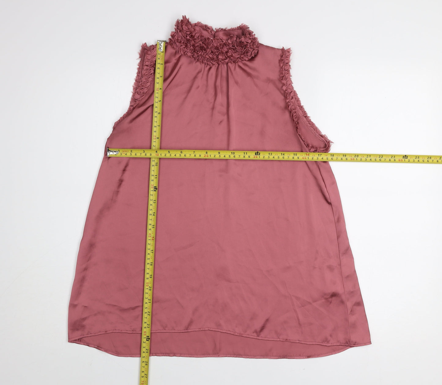 Womens UK Size S Zara Pink Tunic Blouse