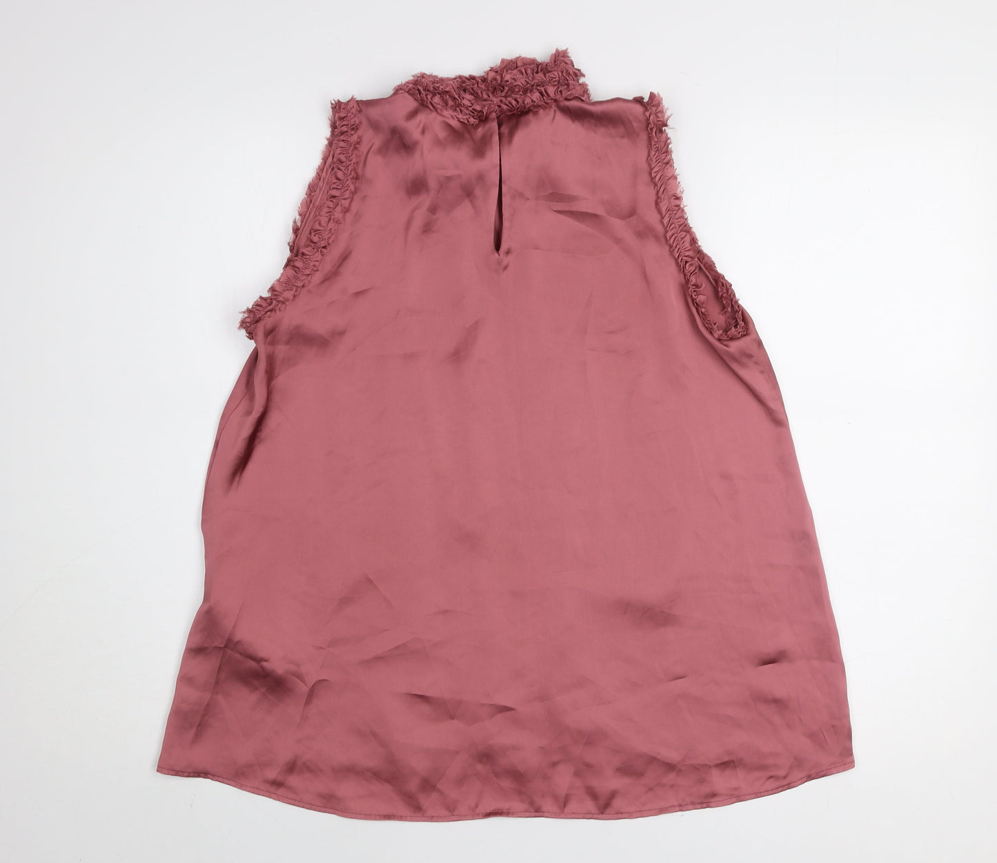 Womens UK Size S Zara Pink Tunic Blouse