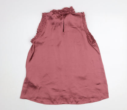 Womens UK Size S Zara Pink Tunic Blouse