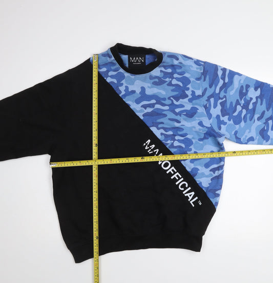 Mens UK Size M boohooMAN Multicoloured Pullover Sweatshirt
