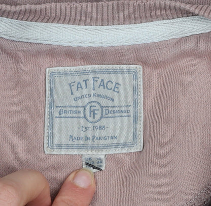 Womens UK Size M Fat Face Pink Pullover Sweatshirt