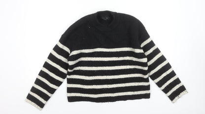 Womens UK Size M Monki Black Pullover Jumper