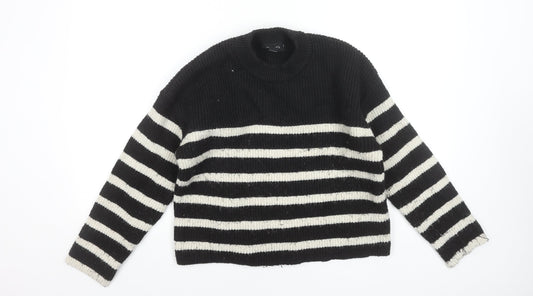 Womens UK Size M Monki Black Pullover Jumper