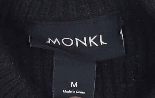 Womens UK Size M Monki Black Pullover Jumper