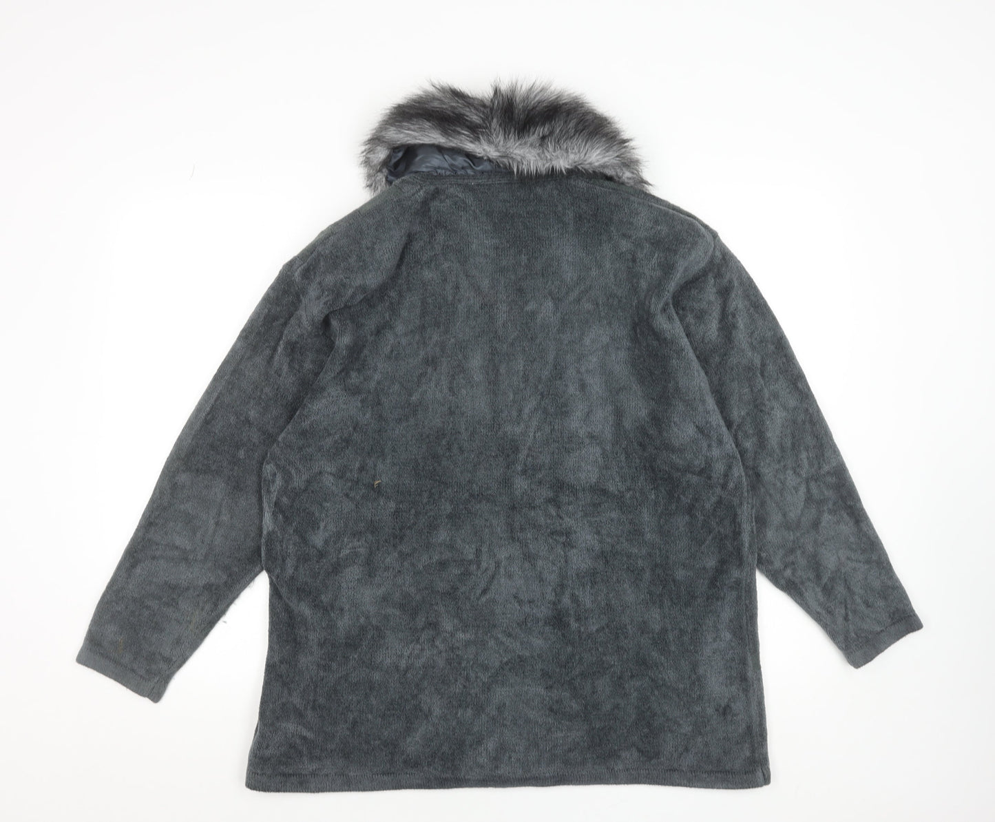 Womens UK Size M Frank Saul Grey Overcoat