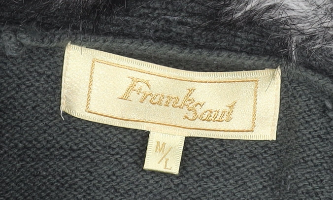 Womens UK Size M Frank Saul Grey Overcoat