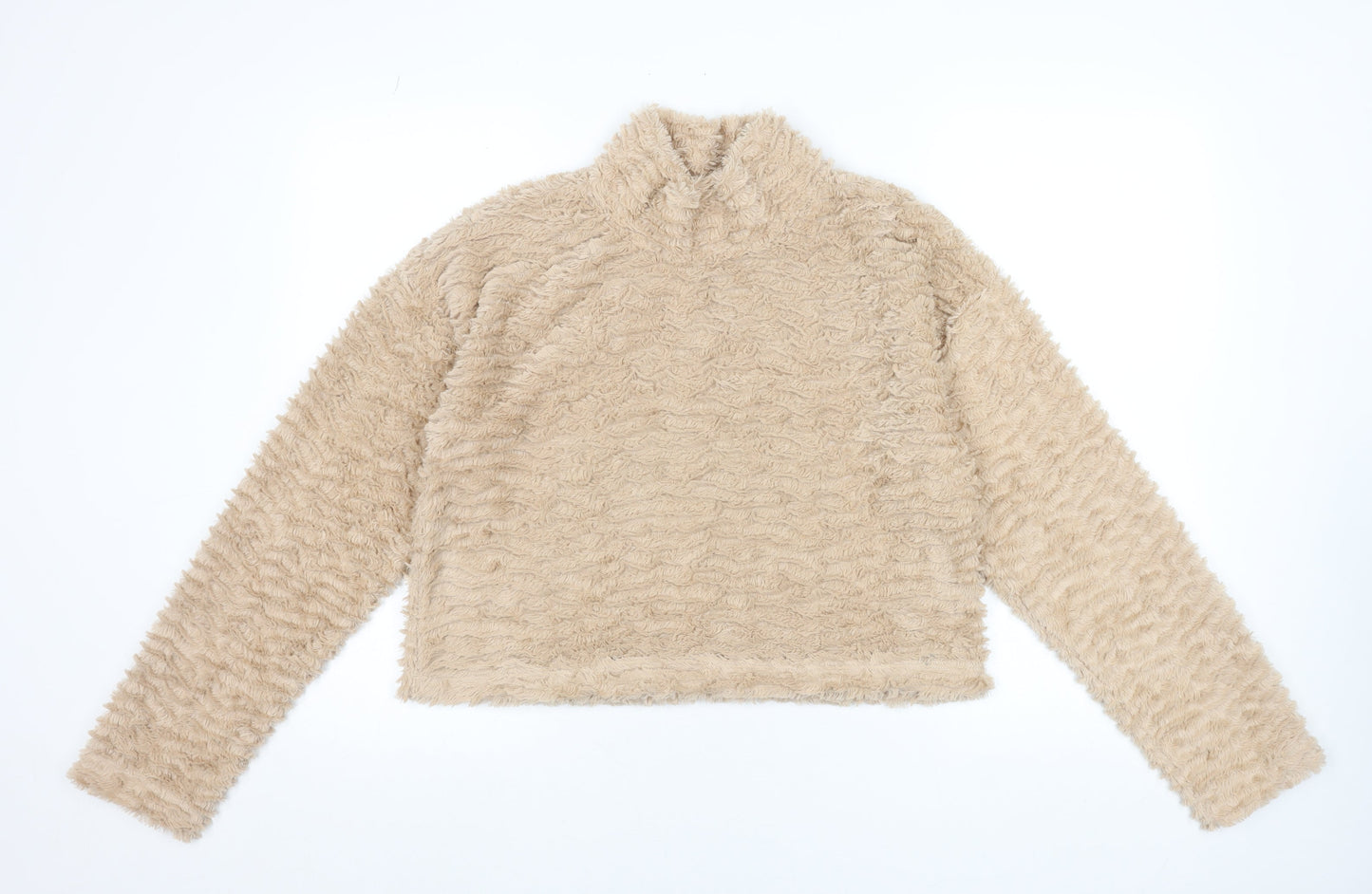 Womens UK Size M Noisy may Beige Pullover Sweatshirt