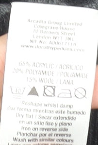 Dorothy Perkins Women’s Black Striped V-Neck Pullover Jumper Size 20